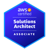 Le badge de la certification "AWS Solution Architect - Associate" de Baptiste Benet