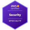 Le badge de la certification "AWS Security - Specialty" de Marc-Antoine Adélise