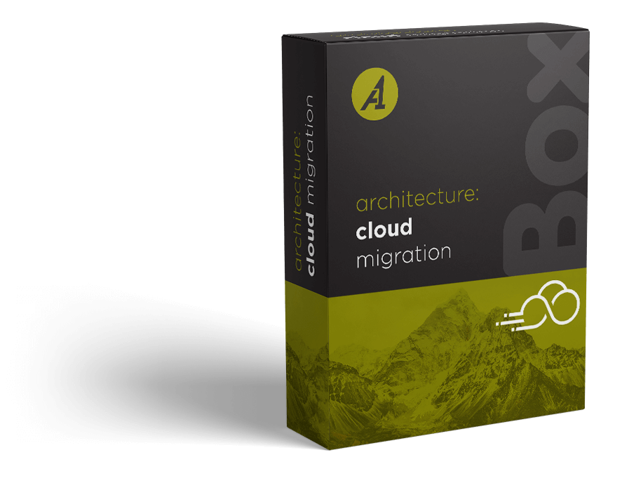 Boîte représentant le service Migración en la nube fourni par A1 Cloud
